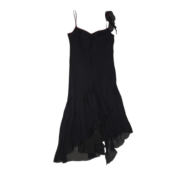 Etam Vintage 90s Black Sleeveless Dress Uk Women's Size 16
