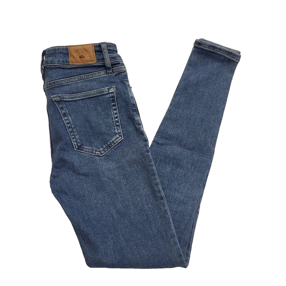 Superdry Mid Blue Skinny Denim Jeans Uk Women's Size S W26 L32 L165