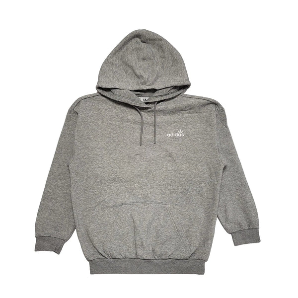 Adidas Grey Drawstring Sweatshirt Hoodie Women's UK XS 6 EU 34 H942