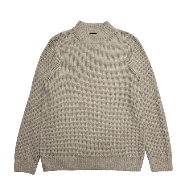 Farah Beige Acrylic/Nylon Crew Neck Jumper Uk Men's Large BB811