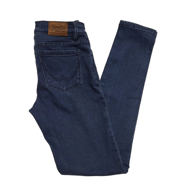 Superdry Denim Jeans Dark Blue Alexia Jeggings Women's UK S W26 L30 L156