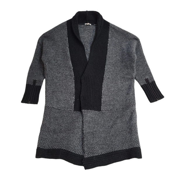 G-Star Raw Black & Grey Button Front Cardigan Women's UK Size S EE601