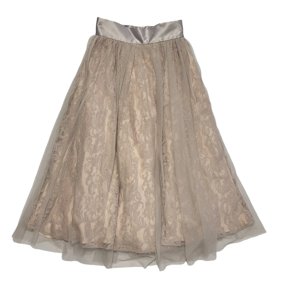 Coast Lilac & Pink Lace Overlay Micha Skirt Womens BNWT Size 6 W24 DD892A