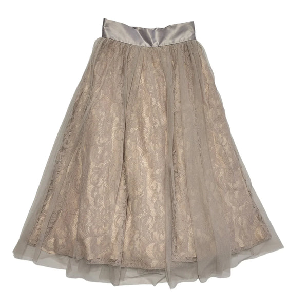 Coast Lilac & Pink Lace Overlay Micha Skirt Womens BNWT Size 6 W24 DD892A