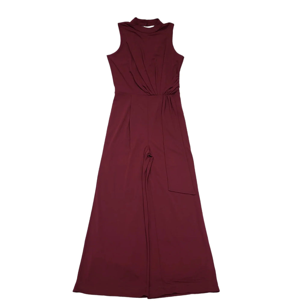 Next Maroon Formal Bootcut Women's  Jumpsuit BNWT UK XL 14 L29 K422