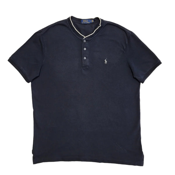 Polo Ralph Lauren Navy Blue Short Sleeve Polo T-Shirt Uk Men's L L511