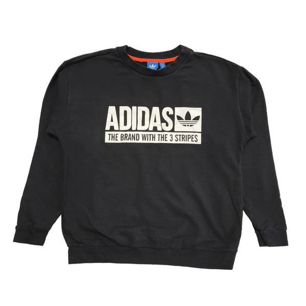 Adidas Black Spell Out Sports Sweatshirt UK Women's 2XL 16 K507