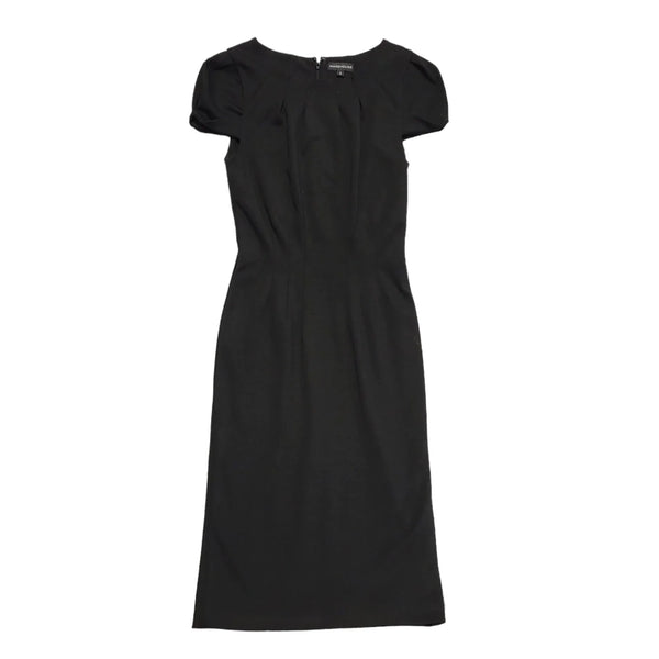 Warehouse Black Short Sleeve Evening Formal Dress Uk Women's Size 8 Bnwt CC427