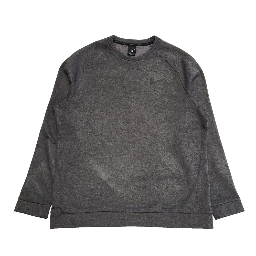 Nike Dri-Fit Grey Long Sleeve Casual Sports Sweatshirt UK Men's Large K117
