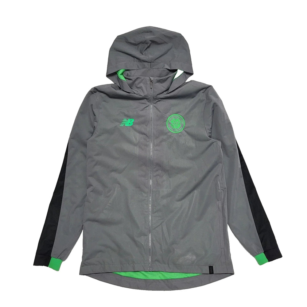 New Balance Grey Black Sports Lightweight Hooded Jacket Men's UK L EU 54 K7