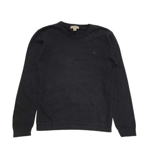 Burberry Black Elbow Patch Wool sweatshirt Boy's / Girls 12 yrs 150 cm H486