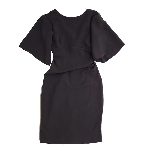 Coast Y2k Dress Flare Sleeve Ruch Waist Midi Dress Bnwt Uk Women's Size 12