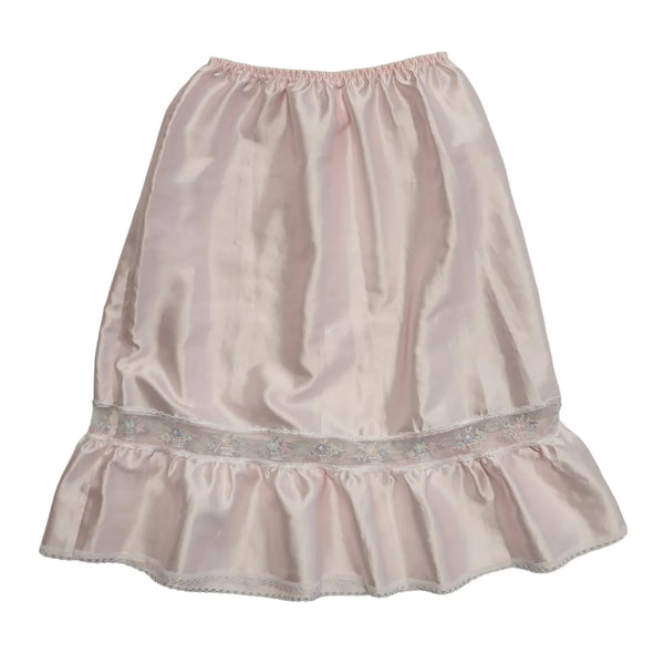 Vintage 90's Pink Floral Under Petticoat Skirt Women's Size 6 W24