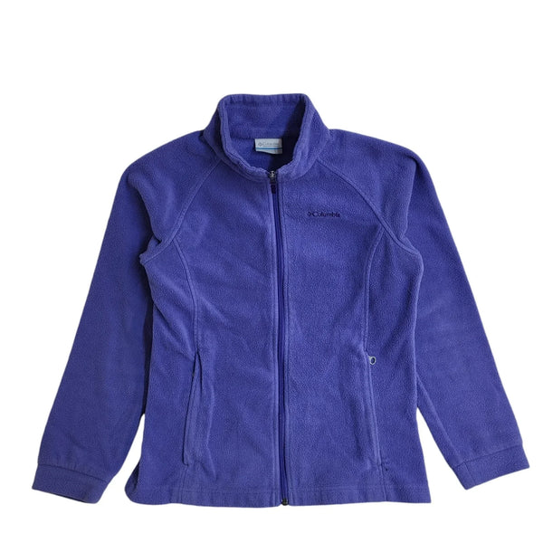 Columbia Vintage Y2k Purple Fleece Hiking Jacket Uk Women's Size L