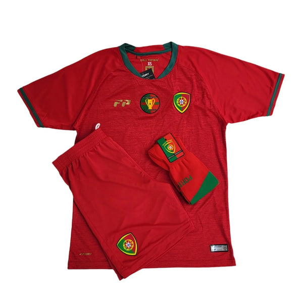 Forca Red Portugal Full Football Kit Shirt, Shorts & Socks BNWT Men's XS EE661