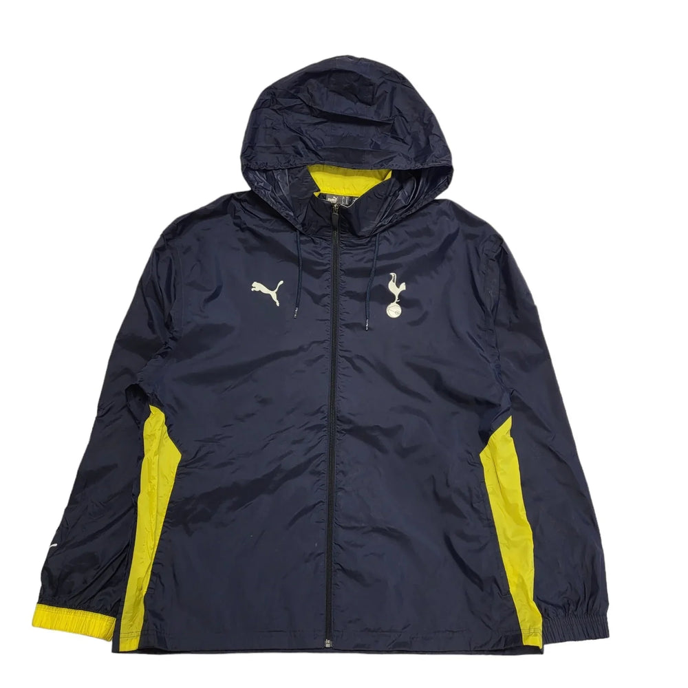 Puma Navy Blue Spurs Lightweight Hooded Sports Jacket uk Men's XL K511