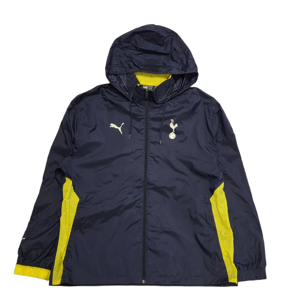 Puma Navy Blue Spurs Lightweight Hooded Sports Jacket uk Men's XL K511