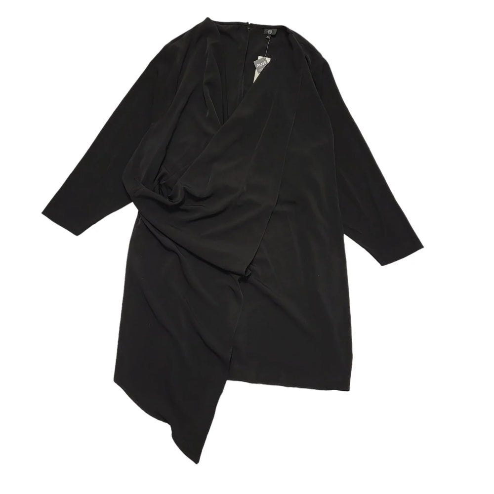 River Island Black Plus Casual Dress UK Women's Plus Size 28 Bnwt BB719