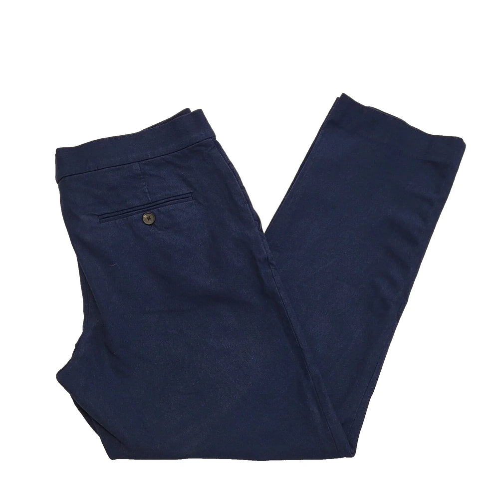 Joseth Navy Blue Straight Trousers UK Women's 12 W30 L26 L414