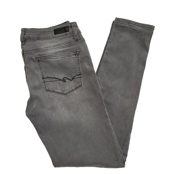 Tommy Hilfiger Skinny Denim Jeans Grey Uk Women's 12 W30 L32 L142