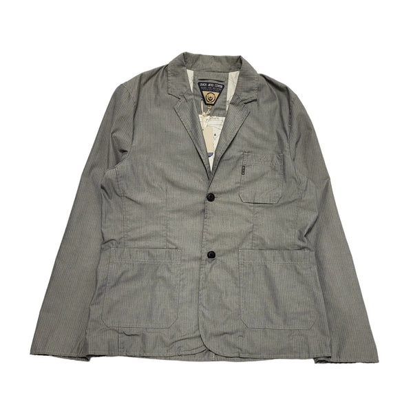 Duck & Cover Grey Cotton Suit Blazer Jacket Uk Men's 2XL 44" Bnwt BB307