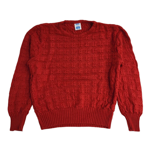 BHS Red Round Neck Vintage 90's Jumper UK Women's Size 16
