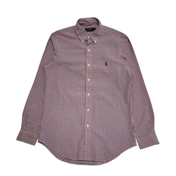Polo Ralph Lauren White Red Blue Long Sleeve Collared Shirt Men's S eu 46 H364