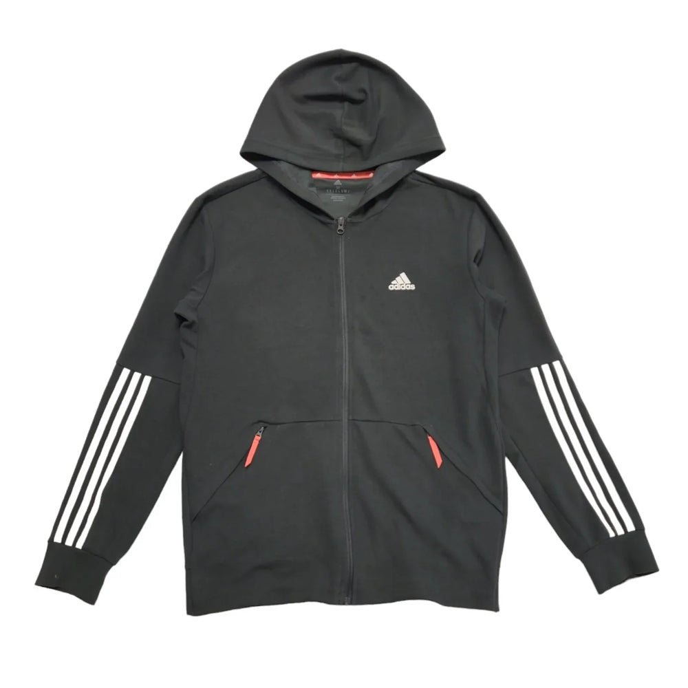 Adidas Motion Grey Sports Hooded Tracksuit Top UK Men's Size Medium BB891