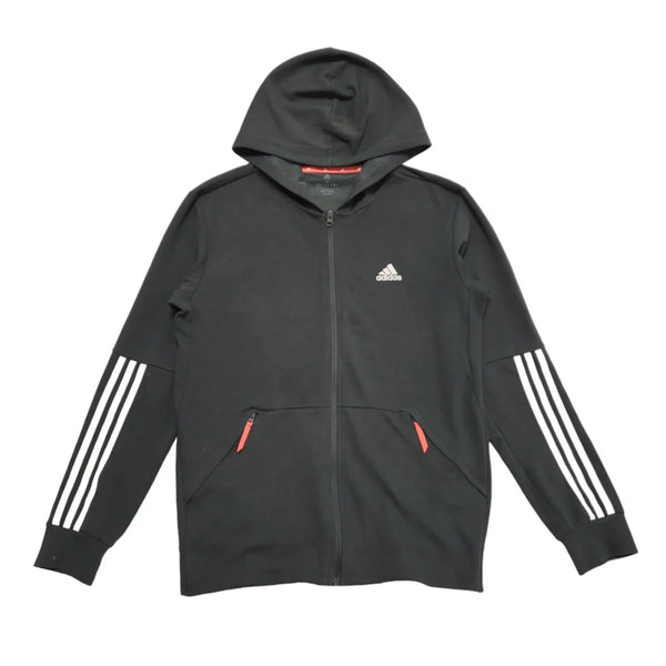 Adidas Motion Grey Sports Hooded Tracksuit Top UK Men's Size Medium BB891