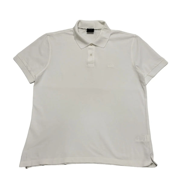 Hugo Boss White Slim Fit Short Sleeve Polo Shirt Uk Men's 2XL K627