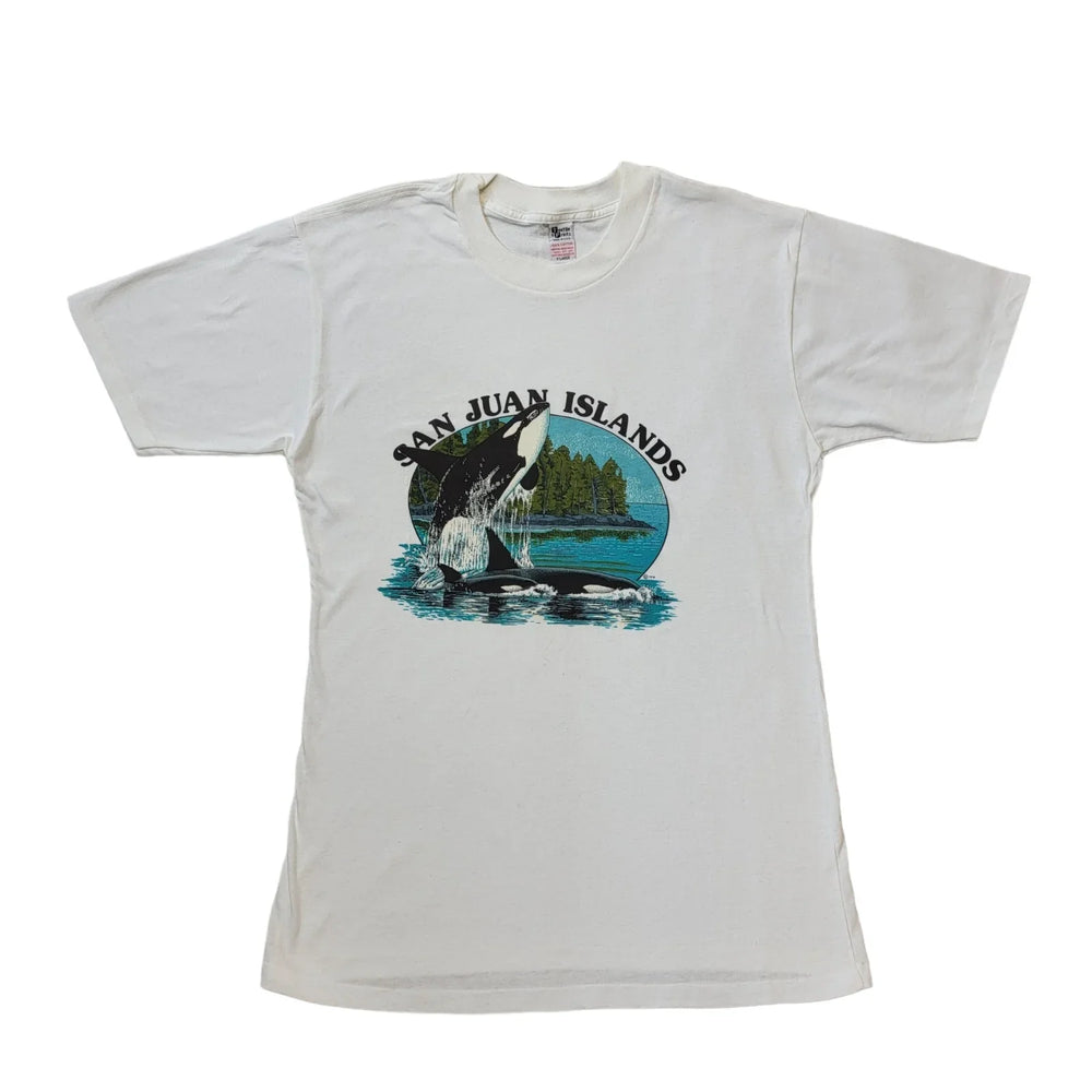 Vintage 90's White San Juan Islands T-Shirt Men's Size XL