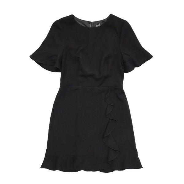 Oasis Black Short Sleeve Evening Party Formal Dress UK Women's 10 Bnwt L303