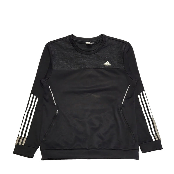 Adidas Black Crew Neck Sports Sweatshirt UK Men's Large K321