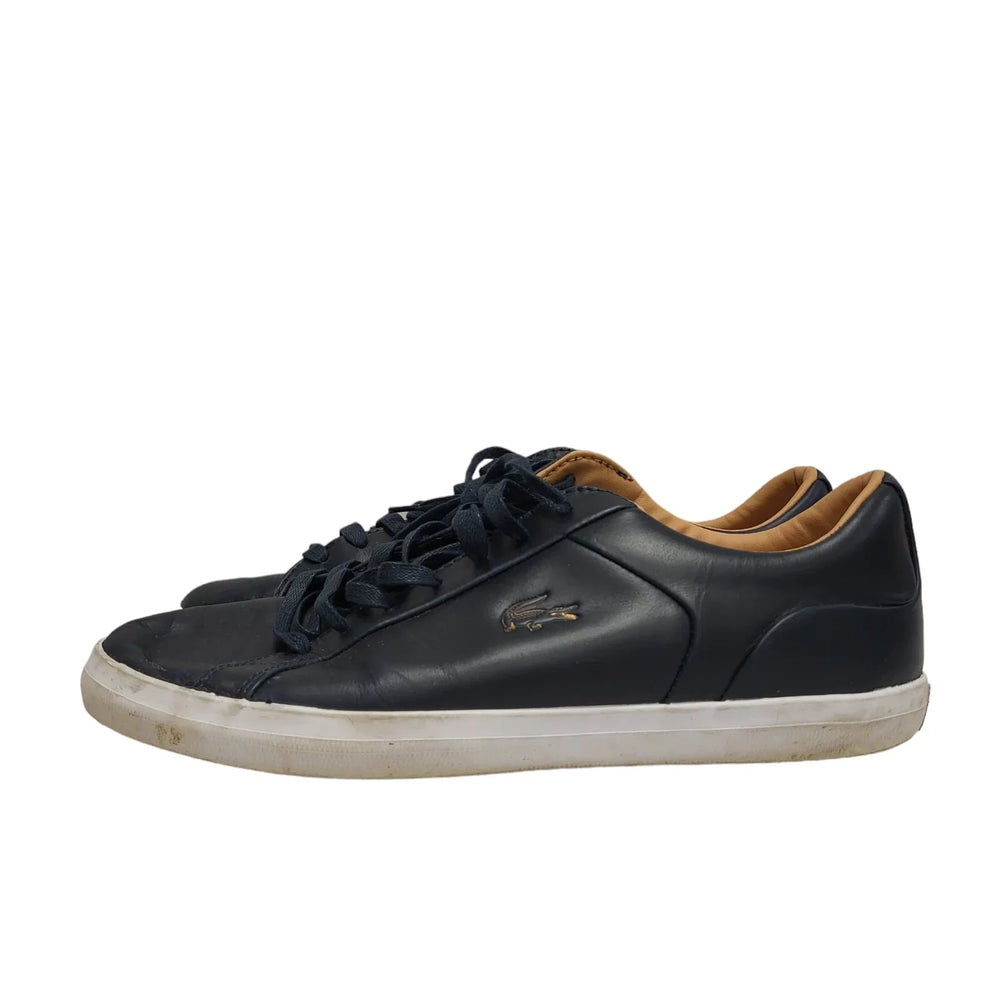Lacoste Lerond Blue Low Top Casual Leather  Trainers Men's Trainers Uk 9