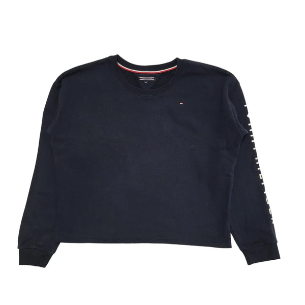 Boy's / Girl's Tommy Hilfiger Navy Blue L/Sleeve Cropped Sweatshirt 14 H497