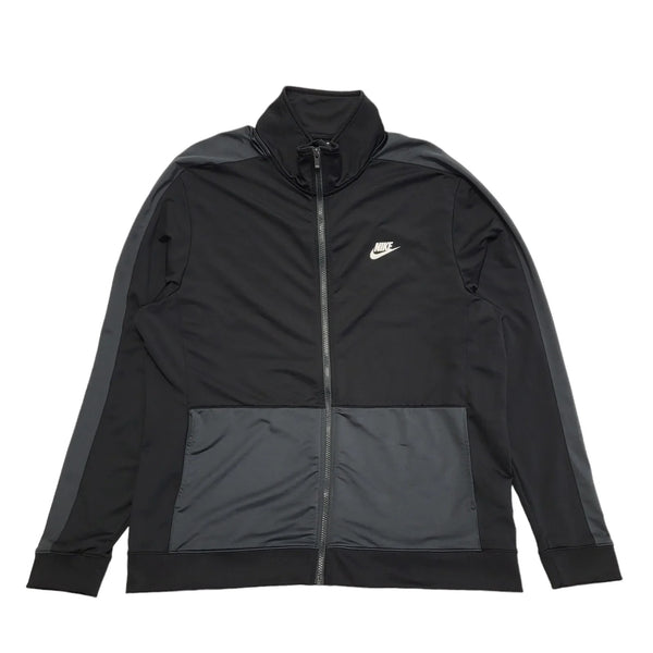 Nike Black Zipped Sports Tracksuit Top Jacket Uk Men's Size XL