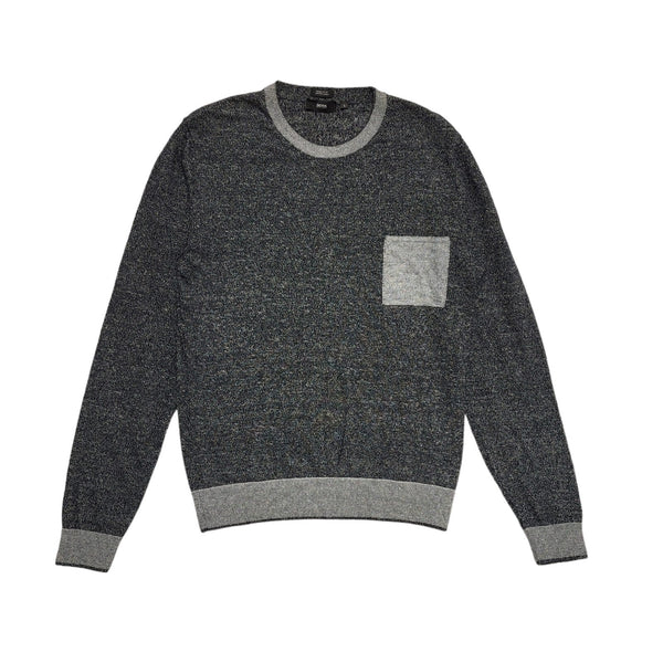 Hugo Boss Blue/Grey Jumper Long Sleeve Crew Neck Mens UK S CC189
