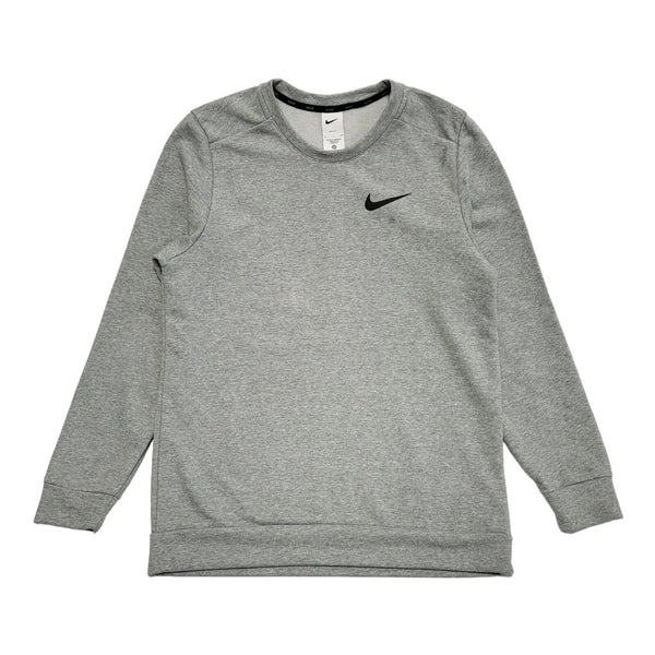 Nike Dri-Fit Crew Neck Sports Grey Sweatshirt UK Men's Size Small DD559