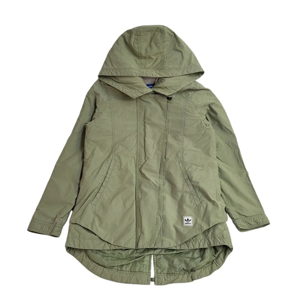 Adidas Green Y2k Sports Hooded Jacket UK Women's Size 8