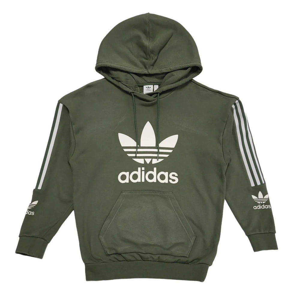 Adidas Green Pullover Sports Drawstring Hoodie Womens UK Size 8 CC745
