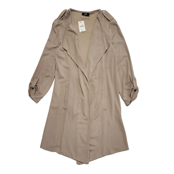 Wallis Camel Open Front Coat Uk Women's Size 8 DD336