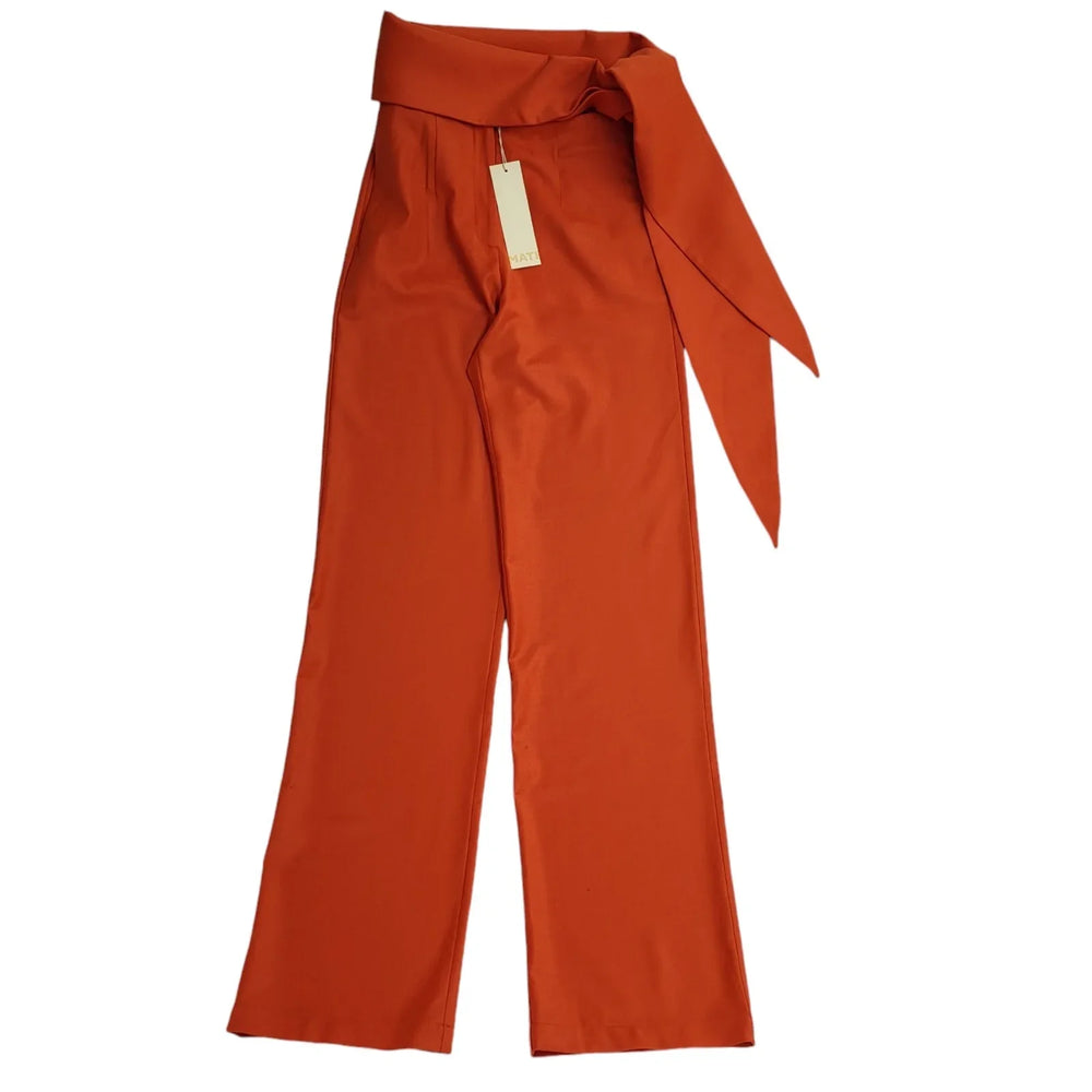 Materiel Orange Wide Leg Dress Trousers Uk Women's Size 8 W26 L35 Bnwt EE252