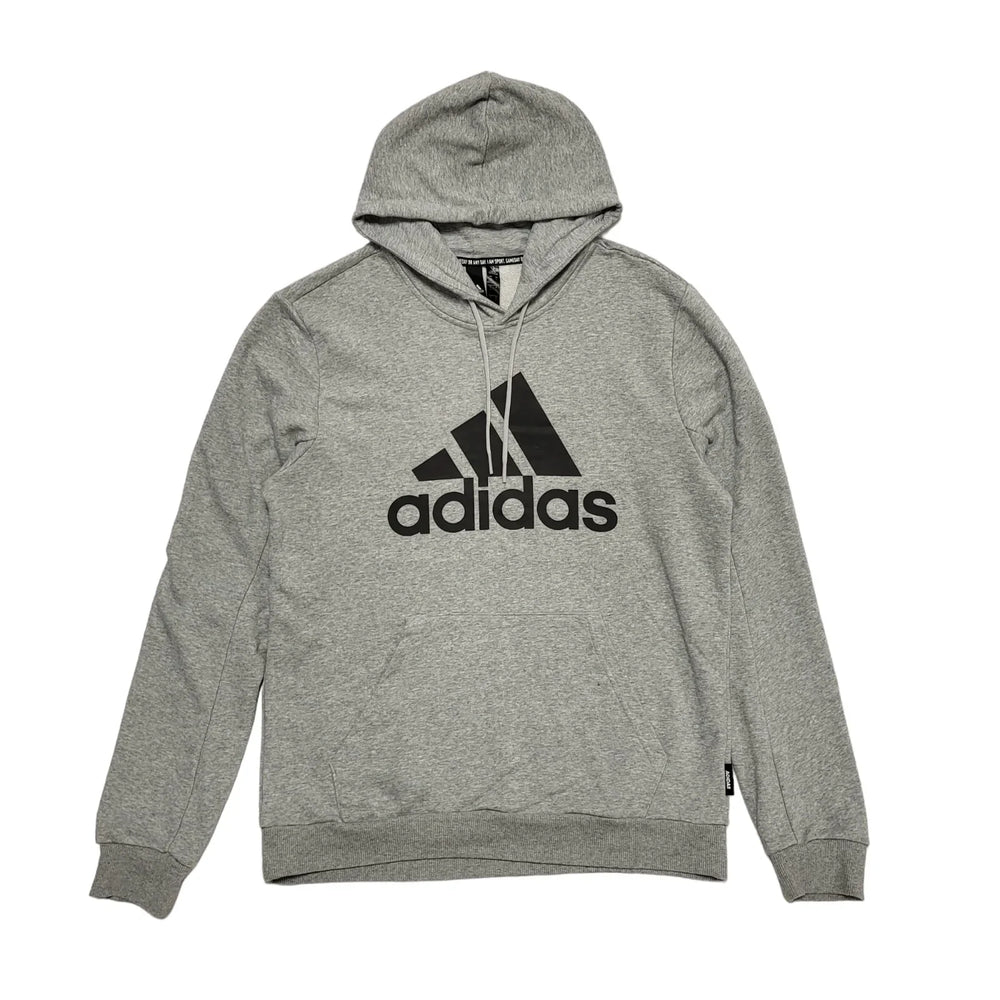 Adidas Grey Pullover Sweatshirt Hoodie Uk Men's Size Large CC223
