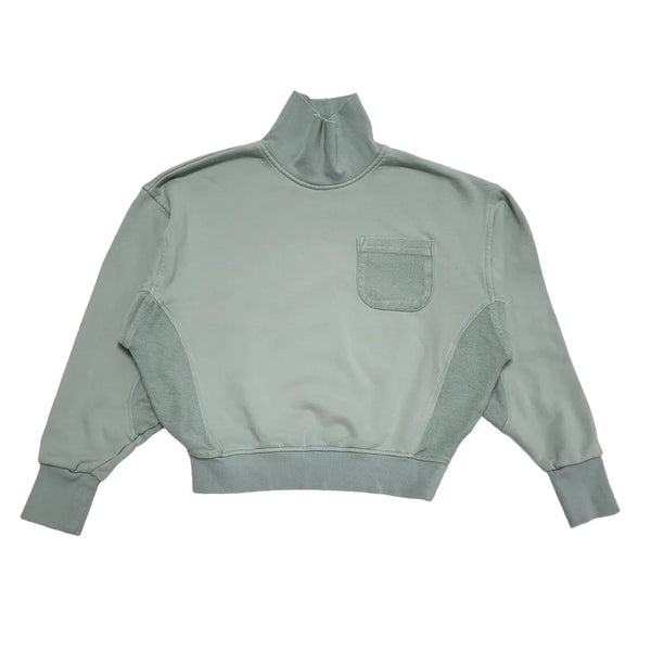 Reebok Light Blue Roll Neck Cropped Jumper Uk Women's Size XS DD457