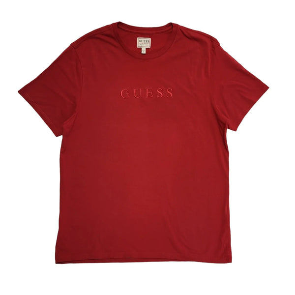 Guess Vintage 90's Red Sports Short Sleeve T-Shirt Mens UK Size L