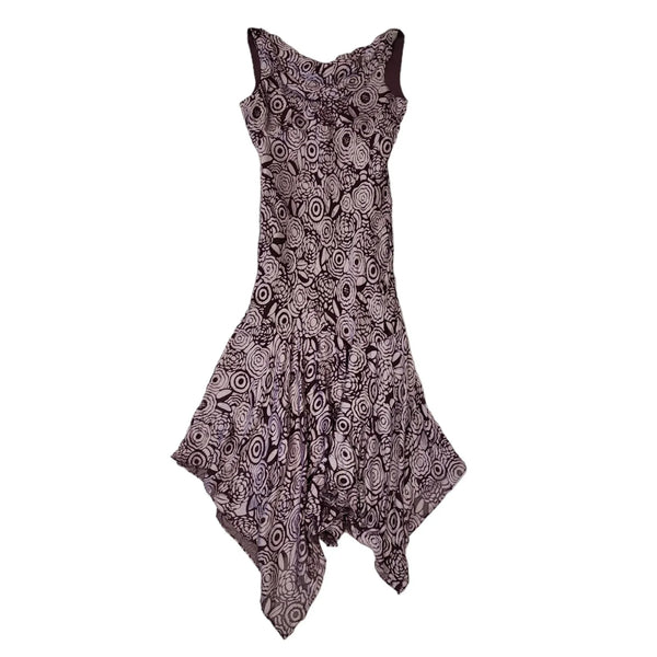 Precis Petite Vintage 90s Purple Sleeveless Dress Uk Women's Size 12
