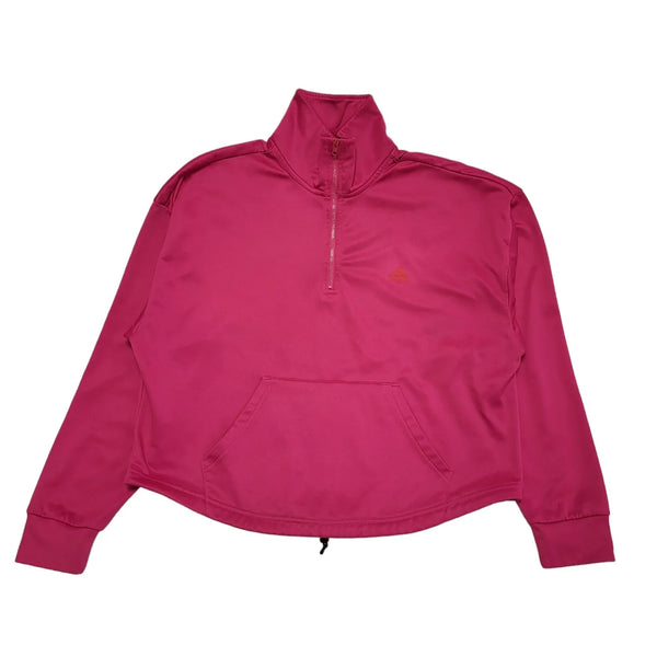 Adidas Pink Sports High Neck Base Layer Uk Women's Size Medium DD177