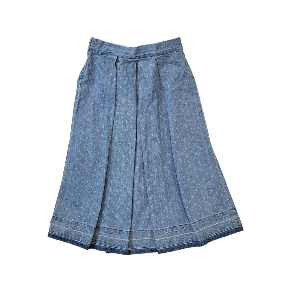 United Colors Of Benetton Blue Denim Midi Skirt Women's UK Size 8