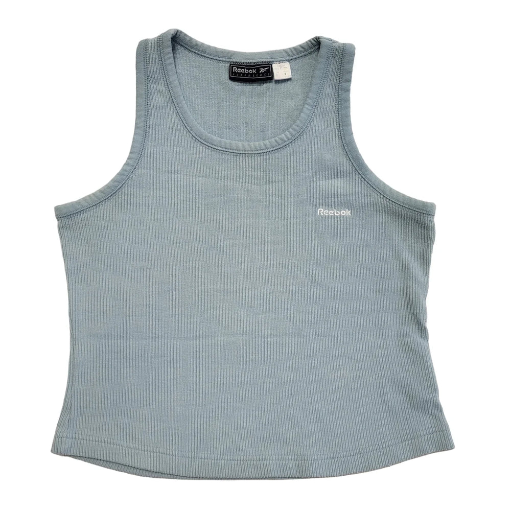 Reebok Vintage 90's Blue Sleeveless Tank Top Womens UK Size 14