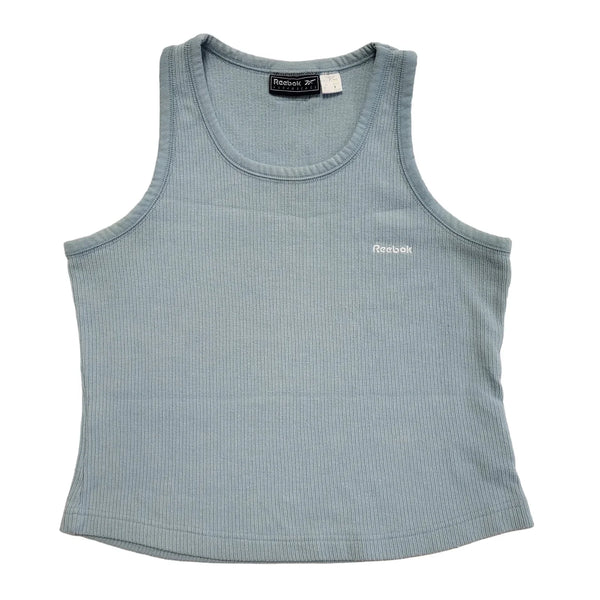 Reebok Vintage 90's Blue Sleeveless Tank Top Womens UK Size 14